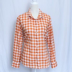 J. Crew Relaxed Button Down in Burnt Orange